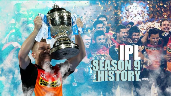 IPL SEASON 9 HISTORY