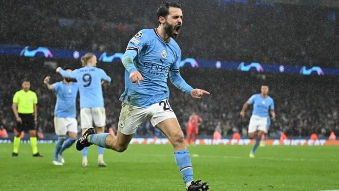 Manchester City defeated Bayern Munich 3-0 in the first leg of the UEFA Champions League 2022–23 quarterfinal