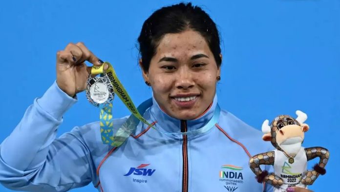 Bindyarani Devi, a weightlifter from India, wins silver in the Asian Championships