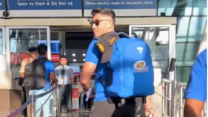 Mumbai Indians' star batter receives 'punishment,' arrives at the airport with batting pads