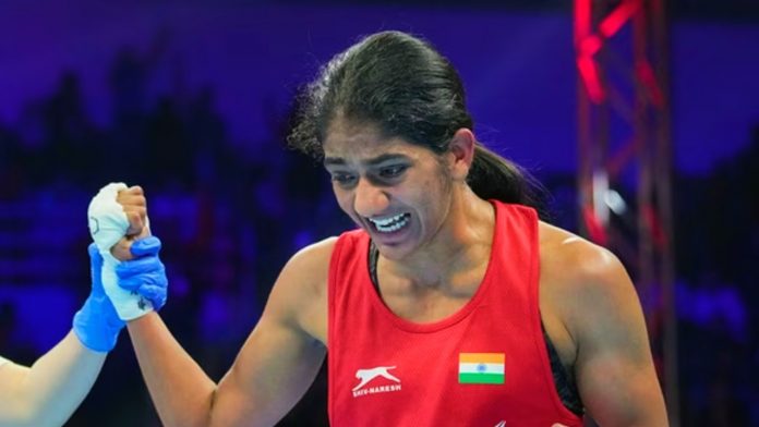 Nitu, a world champion, goes up to the 54 kg class