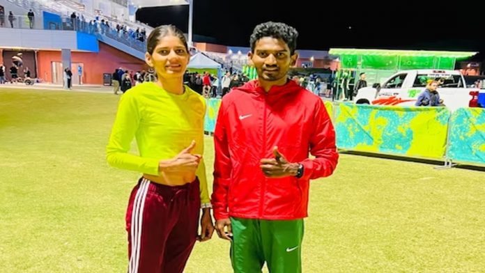 Parul Chaudhary and Avinash Sable set National Records in the Los Angeles Sound Running Track Festival
