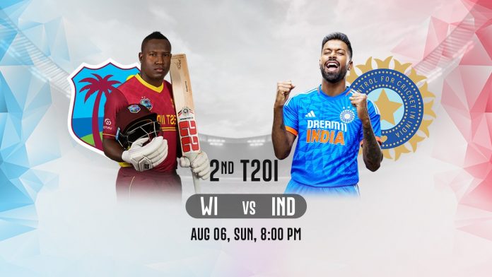 India Tour of West Indies 2023, India vs West Indies, 2nd T20 Match, Prediction, Pitch Report, Playing XI