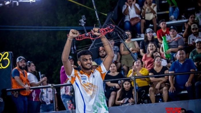 Prathamesh Jawkar, an Indian archer, wins silver in the World Cup final while Verma, Aditi, and Jyothi struggle