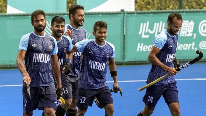 Asian Games 2023: Harmanpreet Singh and Mandeep Singh both score hat-tricks as India defeats Bangladesh 12-0 to advance to the semi-finals