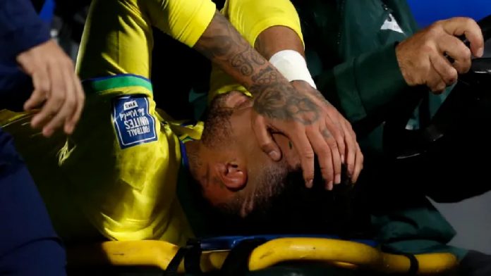 Neymar had surgery for a torn knee ligament