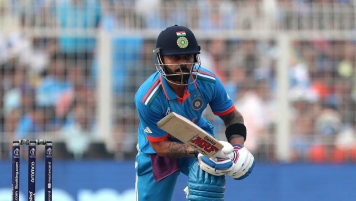 Virat Kohli became the first Asian player to score 500 runs in a World Cup