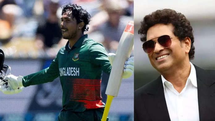 In the second ODI against New Zealand, Bangladesh's Soumya Sarkar smashes Sachin Tendulkar's record, which had stood for 14 years