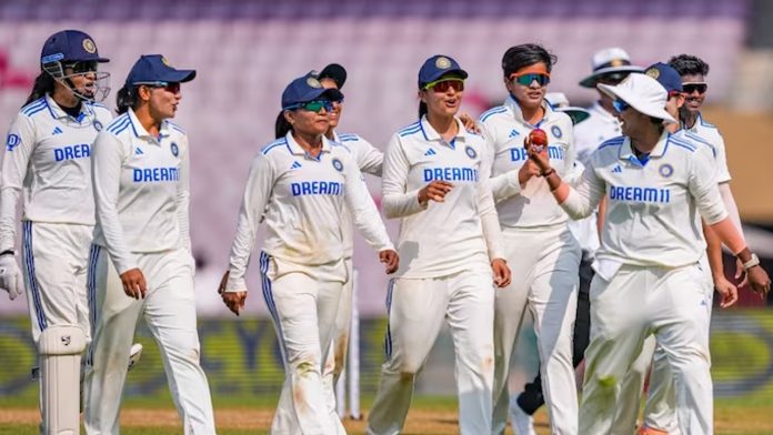 India defeats England by 347 runs to claim the biggest victory in women's Test history