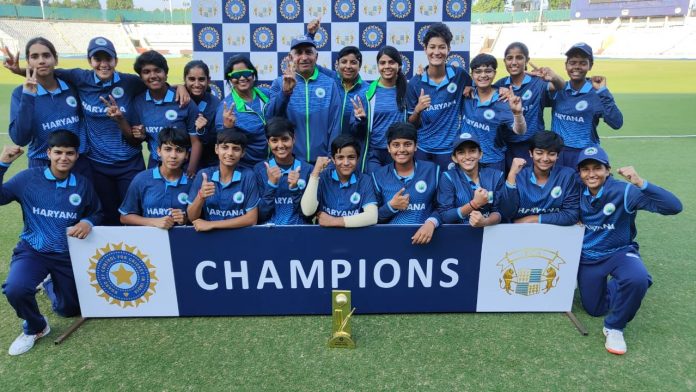 To Lift Women's U15 One Day Trophy 2023–24 Haryana beat Delhi