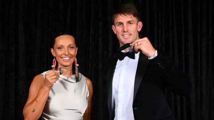 Mitchell Marsh and Ashleigh Gardner win top honours at Australian Cricket Awards