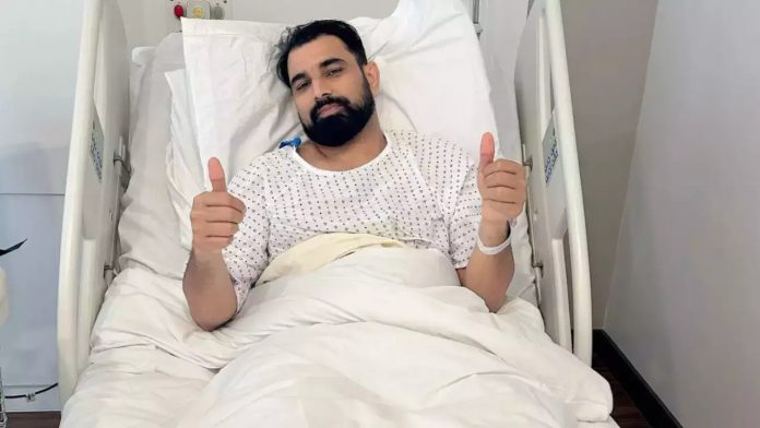 Mohammed Shami, an injured fast bowler for India, successfully undergoes heel surgery 