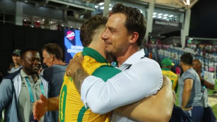 Dale Steyn and Graeme Smith express their emotions as South Africa advances to the first T20 World Cup final