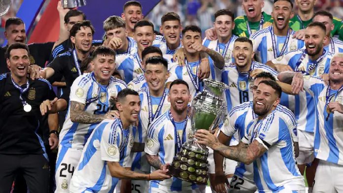 Argentina defeats Colombia to win the 2024 Copa América championship thanks to a late goal