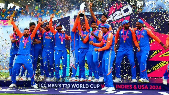 Highlights of Team India's triumphant celebration during the T20 World Cup include the citation ceremony and victory parade