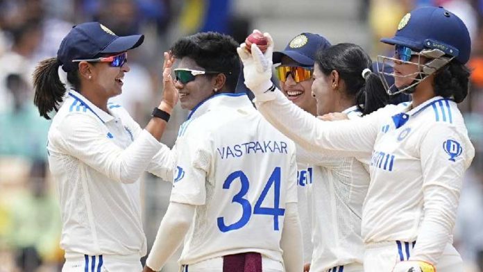 India wins a one-off Women's Test match against South Africa by ten wickets