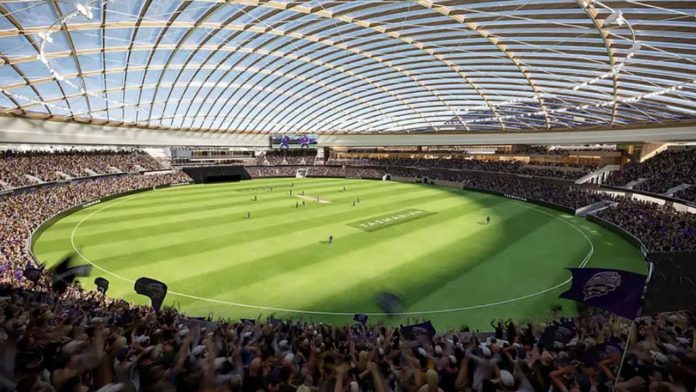 Indoor Test cricket is proposed to be played at Hobart's new cricket stadium