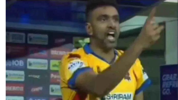 In a viral video, Ravichandran Ashwin makes an aggressive gesture and displays an unusual angry avatar