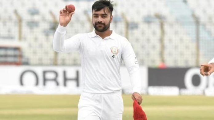 Rashid Khan of Afghanistan takes a hiatus from Test cricket to handle injury difficulties