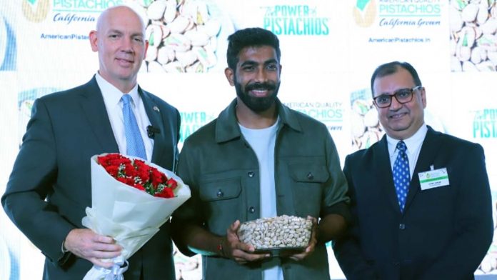 Jasprit Bumrah is appointed as a brand ambassador by American pistachio growers