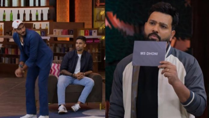 At Kapil Sharma's show, Axar Patel, Rohit Sharma, and Suryakumar Yadav play the role of MS Dhoni