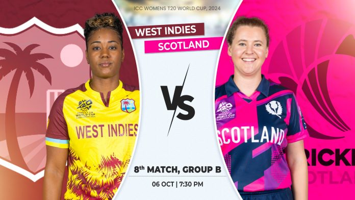 West Indies Women vs Scotland Women, 8th Match, Group B, Prediction, Pitch Report, Playing XI