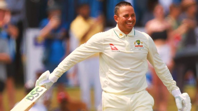 In Test cricket, Usman Khawaja hits his first double-century