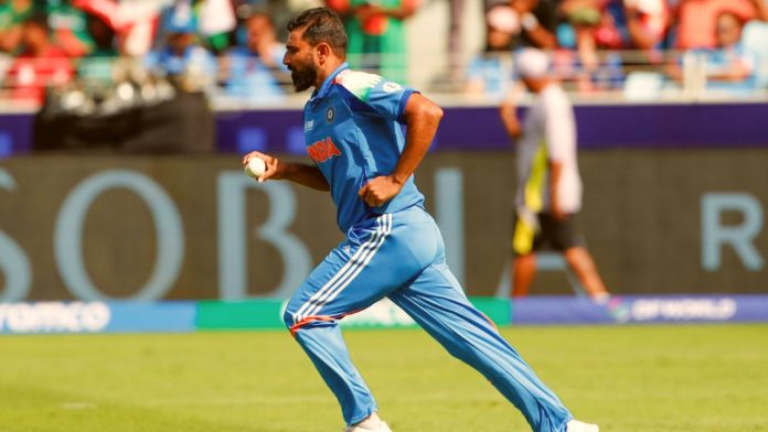 In the Champions trophy 2025 2nd Match, Mohammed Shami becomes the fastest Indian bowler to take 200 ODI wickets