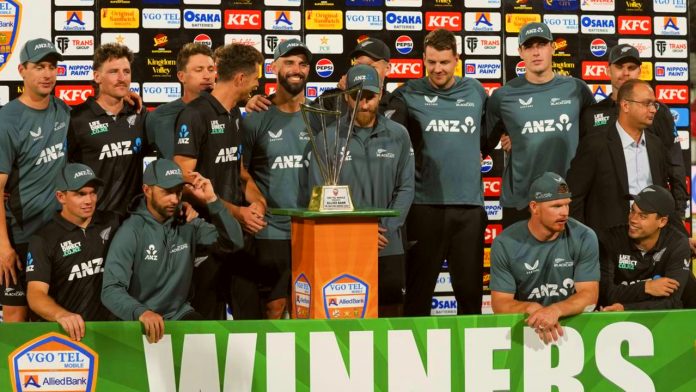 New Zealand defeated Pakistan to win tri-nation final