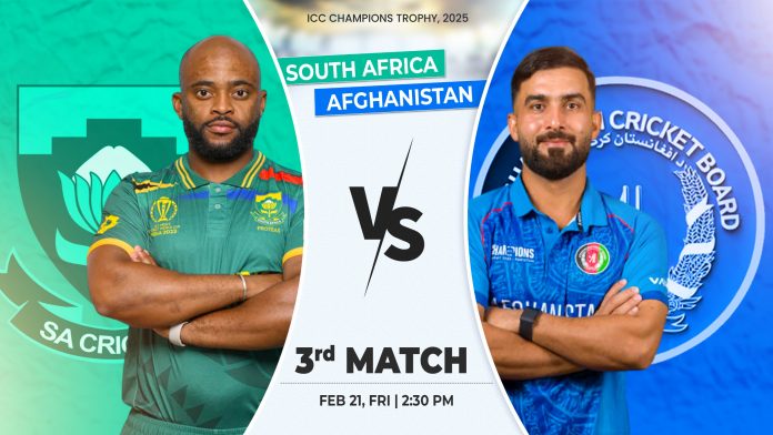 ICC Champions Trophy 2025: Afghanistan vs South Africa, 3rd Match, Group B, Prediction, Pitch Report, Playing XI