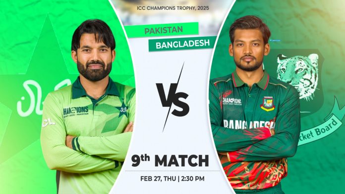 ICC Champions Trophy 2025: Pakistan vs Bangladesh, 9th Match, Group A, Prediction, Pitch Report, Playing XI