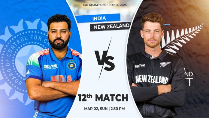 ICC Champions Trophy 2025: New Zealand vs India, 12th Match, Group A, Prediction, Pitch Report, Playing XI